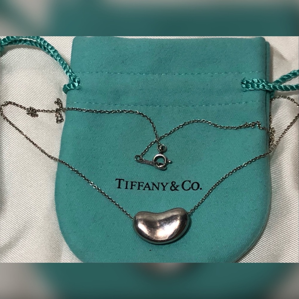 Tiffany by Peretti 925 Large Bean 16” Necklace
